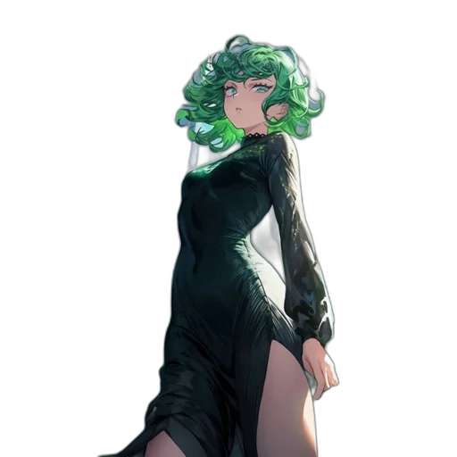 dress, staff, hat, creature transparent PNG cut-out