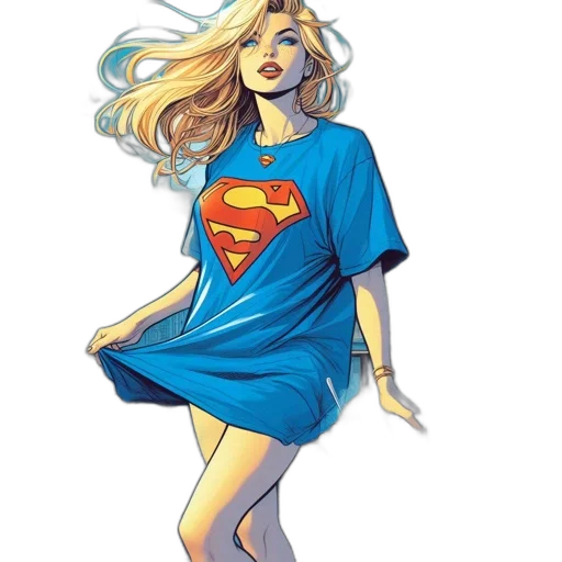 dress, comic book art, concept art, cartoon transparent PNG cut-out