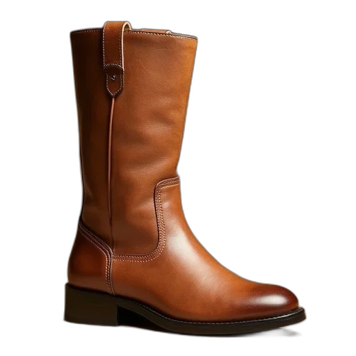 shoes, camel, boot, full transparent PNG cut-out