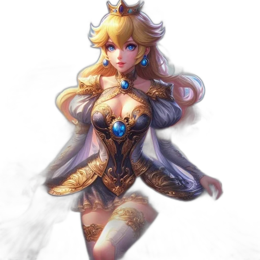 dress, crown, staff, weapon transparent PNG cut-out