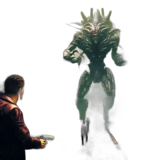 creature, dragon, animal, robot transparent PNG cut-out