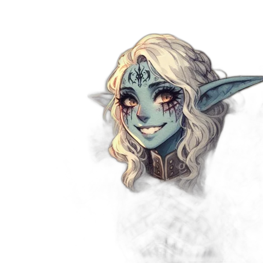 mask, face, staff, fantasy art transparent PNG cut-out