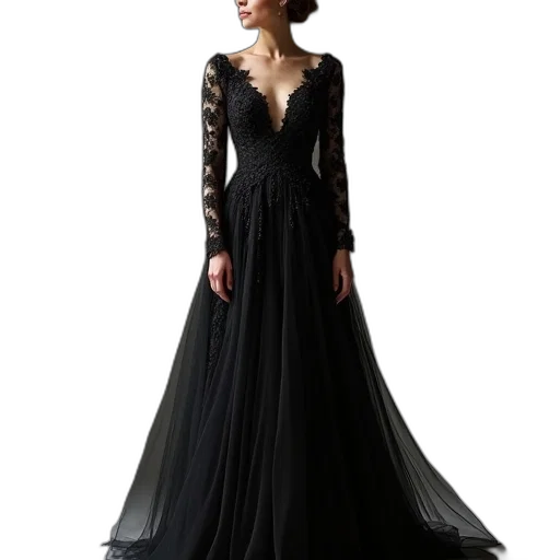 dress, dark, alexander, signature transparent PNG cut-out