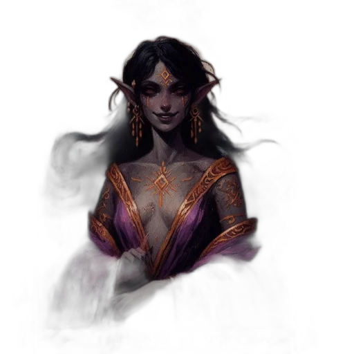 face, jewelry, staff, dragon transparent PNG cut-out
