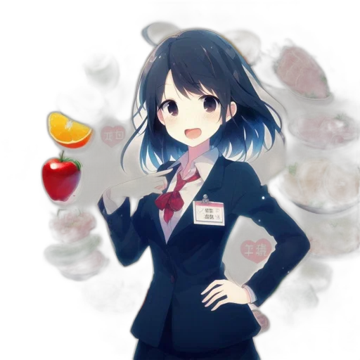 food, staff, anime, pixel art transparent PNG cut-out