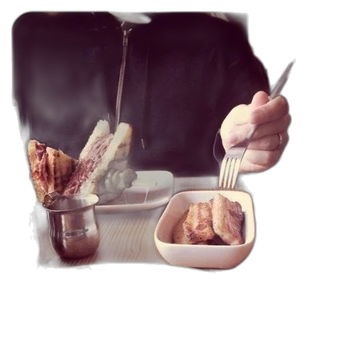 food, jacket, weapon, photorealistic transparent PNG cut-out