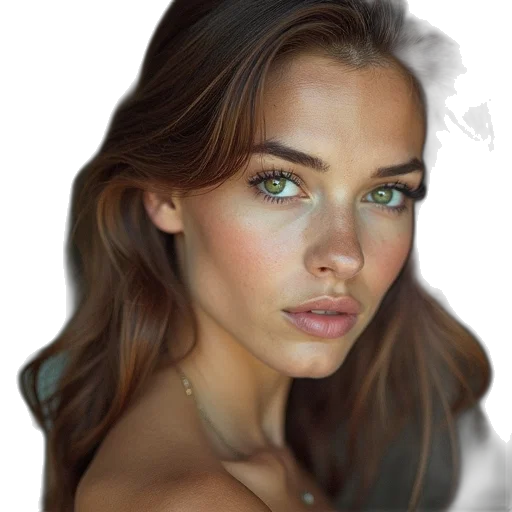 face, jewelry, crown, hair transparent PNG cut-out