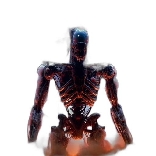 robot, creature, animal, face transparent PNG cut-out