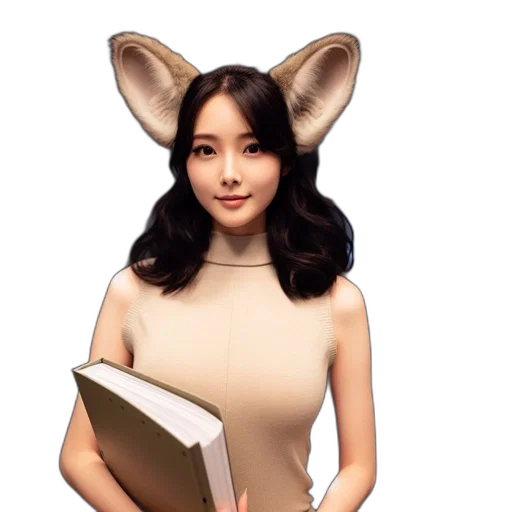 staff, animal, fantasy art, photorealistic transparent PNG cut-out
