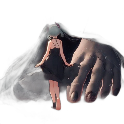 dress, mask, weapon, creature transparent PNG cut-out