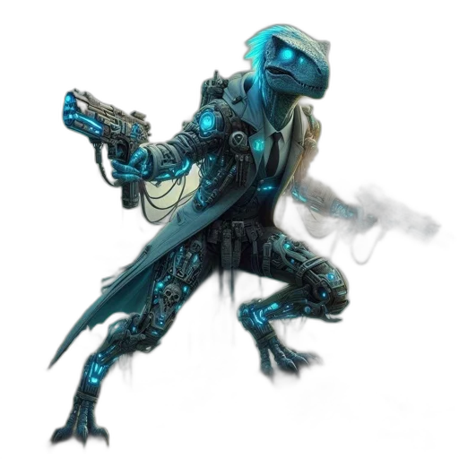 robot, weapon, dragon, creature transparent PNG cut-out