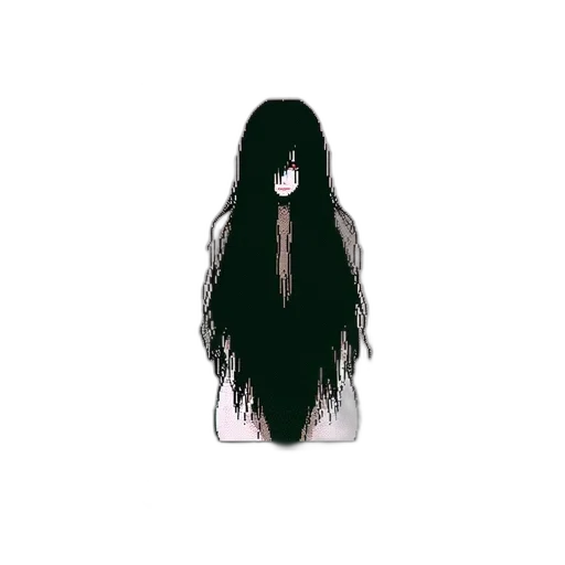 hair, dress, mask, creature transparent PNG cut-out