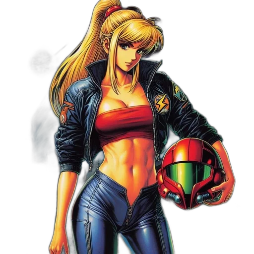 jacket, robot, comic book art, concept art transparent PNG cut-out