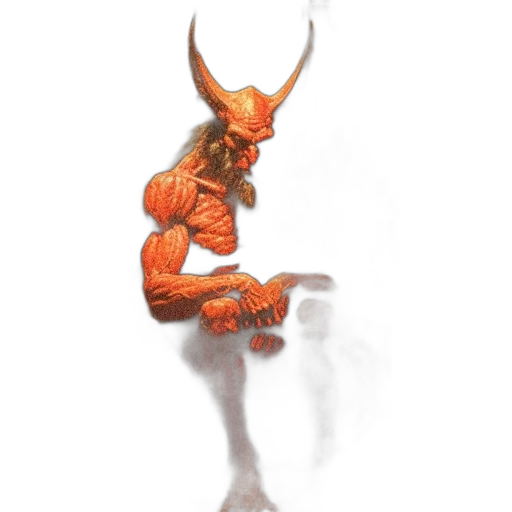 mask, staff, dragon, creature transparent PNG cut-out
