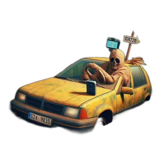 car, robot, animal, weapon transparent PNG cut-out
