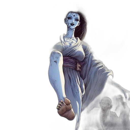 creature, mask, dress, concept art transparent PNG cut-out