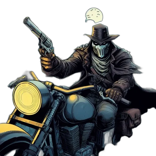 weapon, mask, comic book art, concept art transparent PNG cut-out