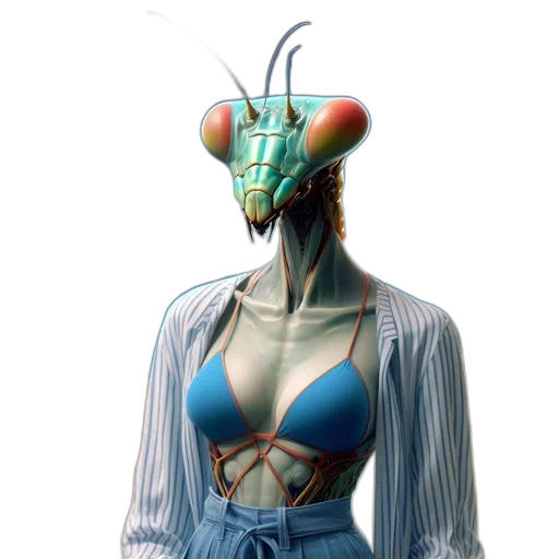 robot, mask, dress, creature transparent PNG cut-out