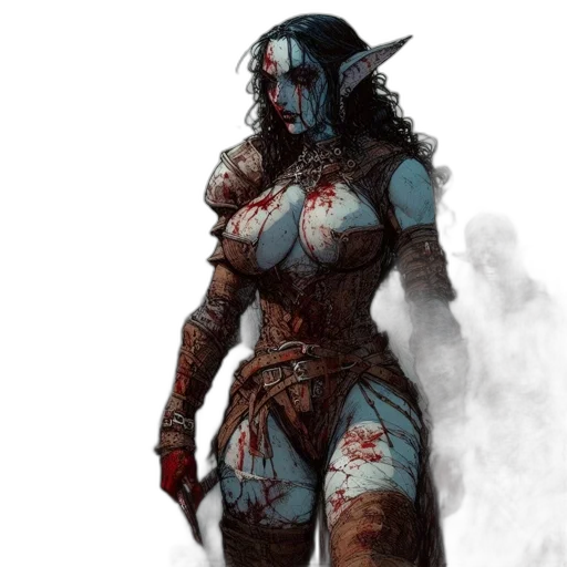 concept art, fantasy art, comic book art, pixel art transparent PNG cut-out