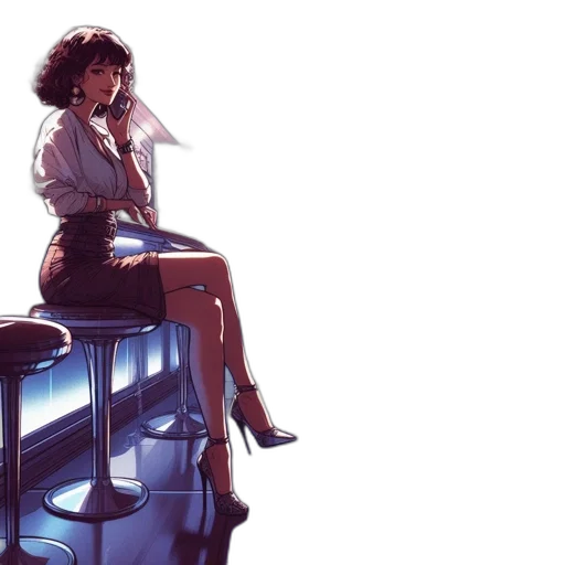 robot, dress, concept art, comic book art transparent PNG cut-out