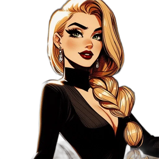 comic book art, cartoon, concept art, fantasy art transparent PNG cut-out