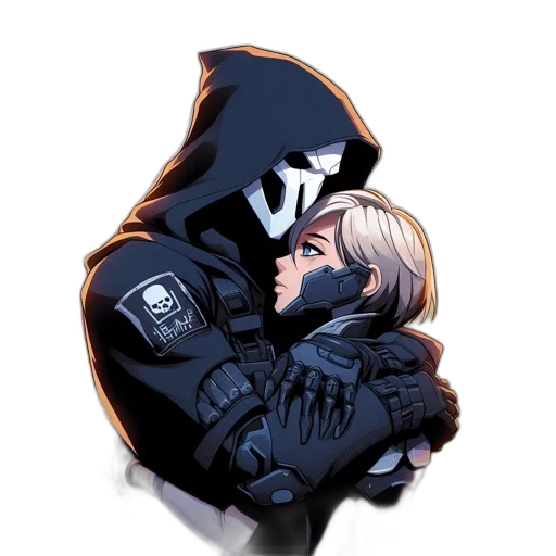 jacket, mask, comic book art, concept art transparent PNG cut-out