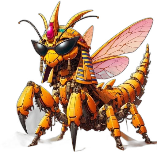 animal, creature, dragon, robot transparent PNG cut-out