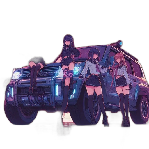 car, weapon, jacket, animal transparent PNG cut-out