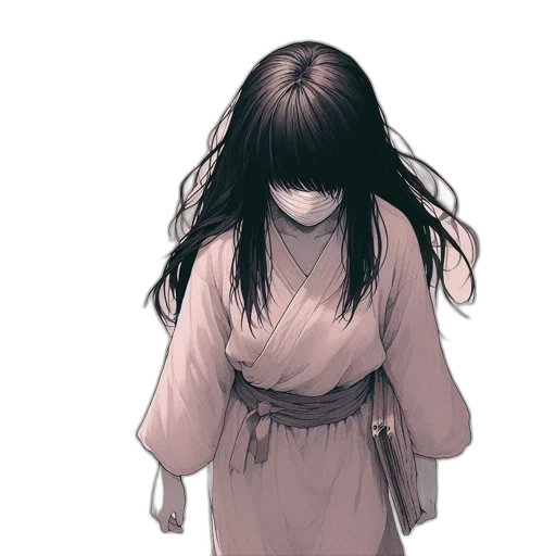 mask, hair, dress, face transparent PNG cut-out
