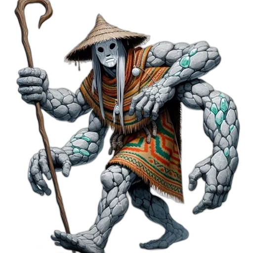 staff, creature, dragon, mask transparent PNG cut-out
