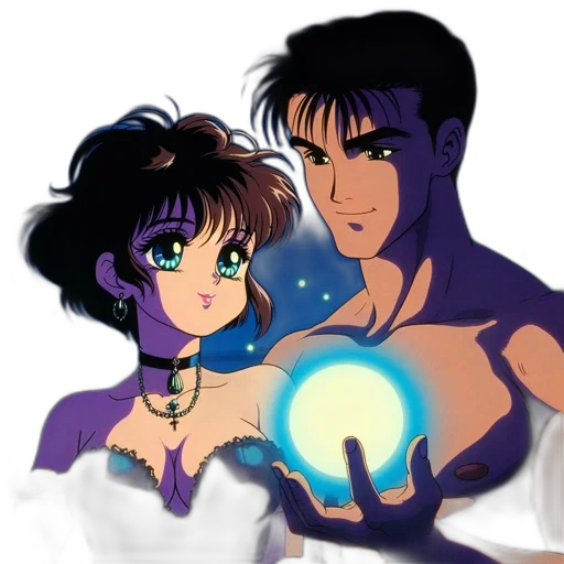 anime, fantasy art, vaporwave, concept art transparent PNG cut-out