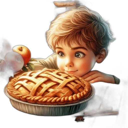 food, photorealistic, 3d render, pixel art transparent PNG cut-out