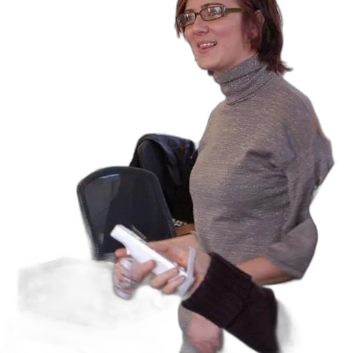 staff, jacket, dress, shoes transparent PNG cut-out