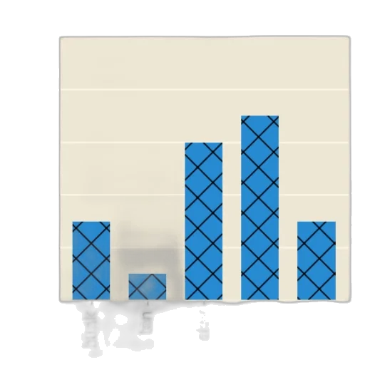 pixel art, 3d render, blue, monochrome transparent PNG cut-out