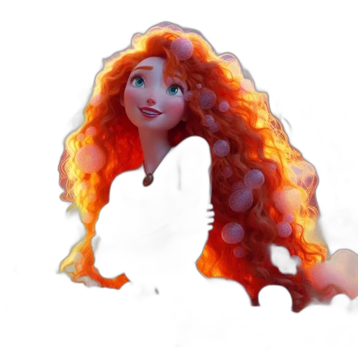 dress, hair, face, crown transparent PNG cut-out
