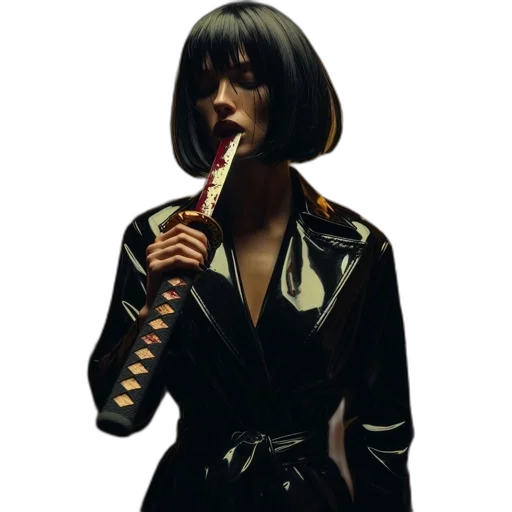 jacket, staff, umbrella, dress transparent PNG cut-out