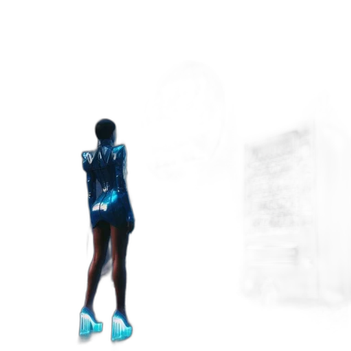 dress, robot, jacket, shoes transparent PNG cut-out