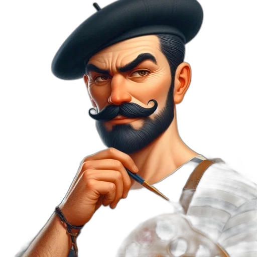 staff, face, hat, weapon transparent PNG cut-out