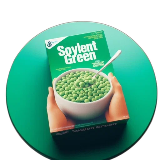 food, crown, 3d render, green transparent PNG cut-out