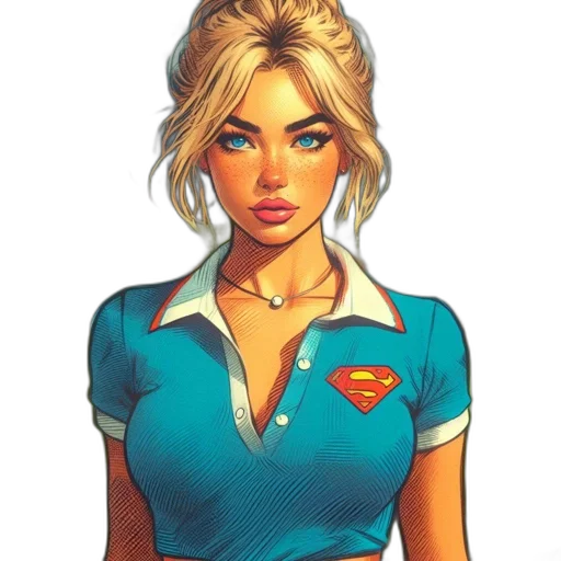 staff, face, dress, comic book art transparent PNG cut-out
