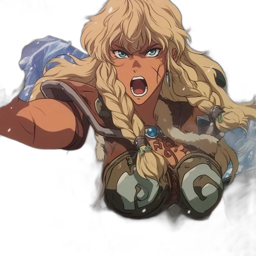 weapon, sword, dragon, hair transparent PNG cut-out