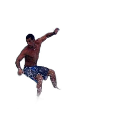 underwater, man, blue, shorts transparent PNG cut-out