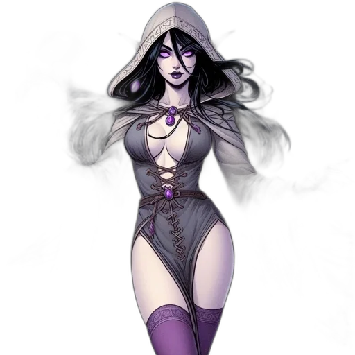 dress, concept art, fantasy art, comic book art transparent PNG cut-out