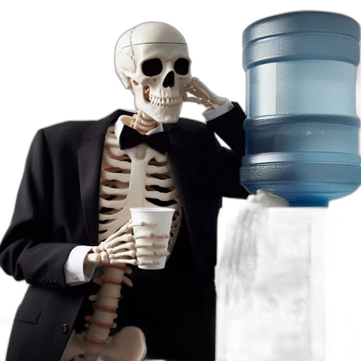 bottle, robot, staff, concept art transparent PNG cut-out