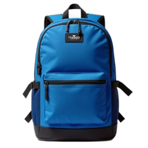 jacket, 3d render, blue, backpack transparent PNG cut-out