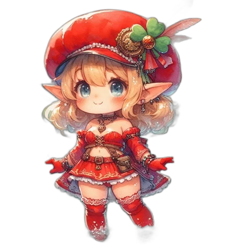 hat, staff, weapon, dress transparent PNG cut-out