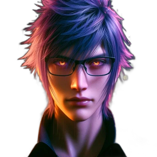 face, staff, jacket, concept art transparent PNG cut-out