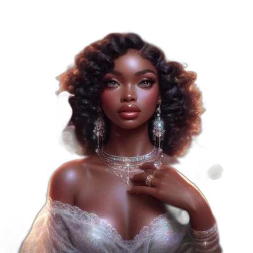 jewelry, dress, crown, fantasy art transparent PNG cut-out
