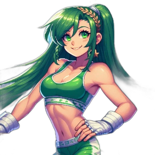 staff, pixel art, anime, fantasy art transparent PNG cut-out