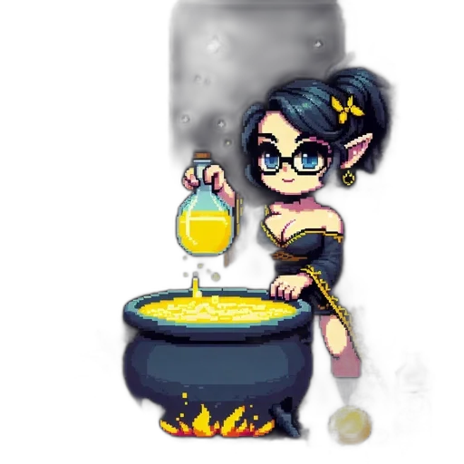 pixel art, fantasy art, concept art, cartoon transparent PNG cut-out